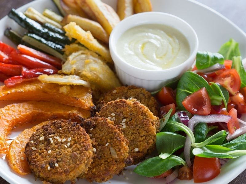 Alimentos para hacer hamburguesas veganas